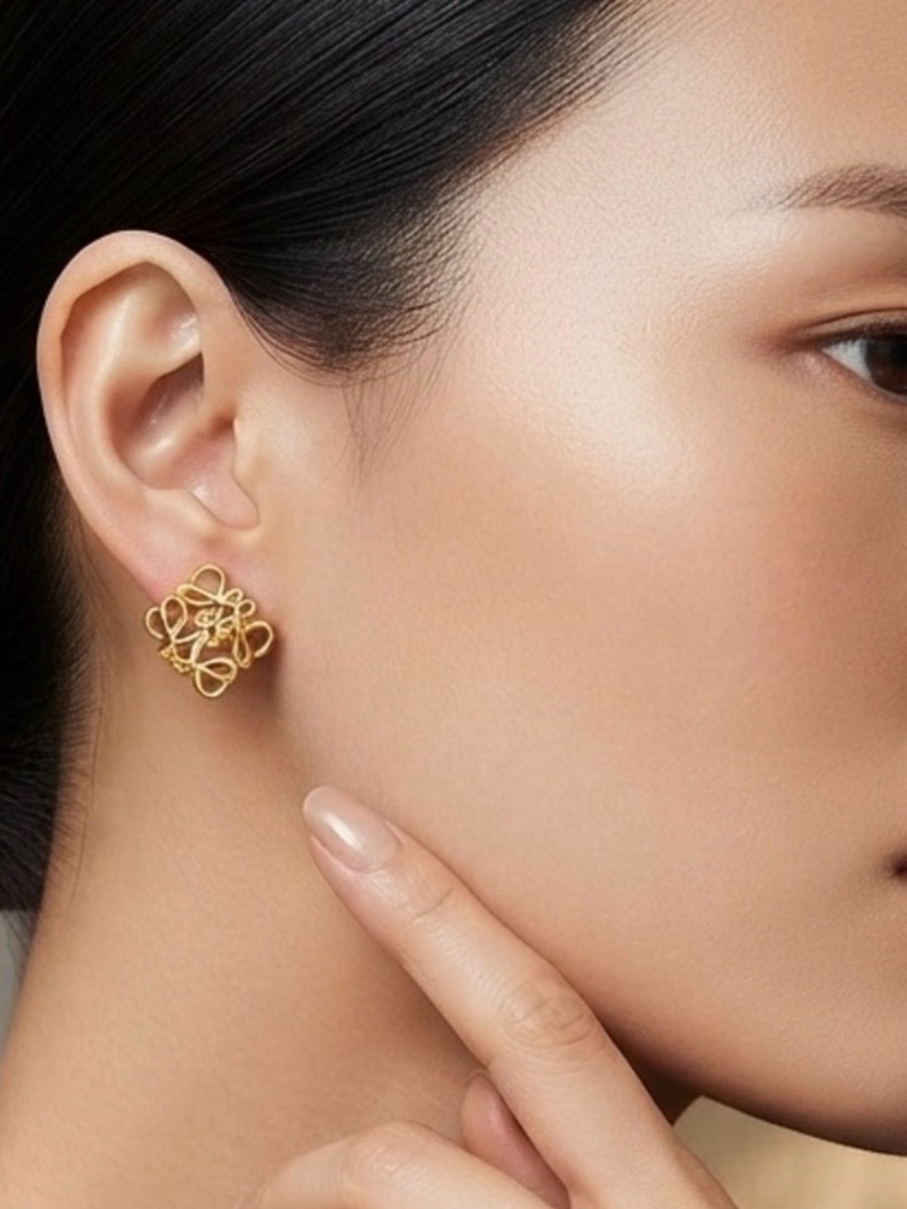 LOEWE Logo Stud Earrings